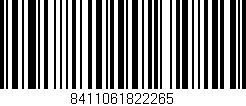 Código de barras (EAN, GTIN, SKU, ISBN): '8411061822265'