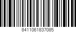 Código de barras (EAN, GTIN, SKU, ISBN): '8411061837085'