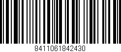 Código de barras (EAN, GTIN, SKU, ISBN): '8411061842430'