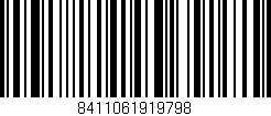 Código de barras (EAN, GTIN, SKU, ISBN): '8411061919798'