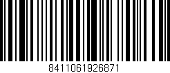 Código de barras (EAN, GTIN, SKU, ISBN): '8411061926871'