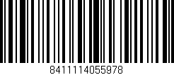 Código de barras (EAN, GTIN, SKU, ISBN): '8411114055978'