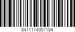 Código de barras (EAN, GTIN, SKU, ISBN): '8411114057194'