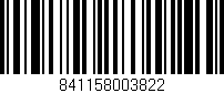 Código de barras (EAN, GTIN, SKU, ISBN): '841158003822'