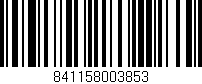 Código de barras (EAN, GTIN, SKU, ISBN): '841158003853'
