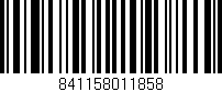 Código de barras (EAN, GTIN, SKU, ISBN): '841158011858'