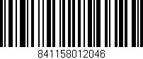 Código de barras (EAN, GTIN, SKU, ISBN): '841158012046'