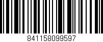 Código de barras (EAN, GTIN, SKU, ISBN): '841158099597'