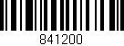 Código de barras (EAN, GTIN, SKU, ISBN): '841200'