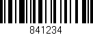Código de barras (EAN, GTIN, SKU, ISBN): '841234'