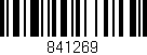 Código de barras (EAN, GTIN, SKU, ISBN): '841269'