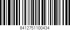Código de barras (EAN, GTIN, SKU, ISBN): '8412751100434'