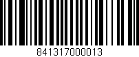 Código de barras (EAN, GTIN, SKU, ISBN): '841317000013'