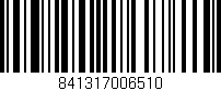 Código de barras (EAN, GTIN, SKU, ISBN): '841317006510'
