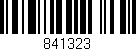 Código de barras (EAN, GTIN, SKU, ISBN): '841323'