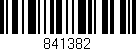Código de barras (EAN, GTIN, SKU, ISBN): '841382'