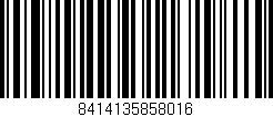 Código de barras (EAN, GTIN, SKU, ISBN): '8414135858016'