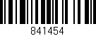 Código de barras (EAN, GTIN, SKU, ISBN): '841454'