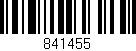 Código de barras (EAN, GTIN, SKU, ISBN): '841455'