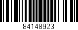Código de barras (EAN, GTIN, SKU, ISBN): '84148923'