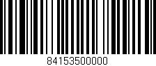 Código de barras (EAN, GTIN, SKU, ISBN): '84153500000'