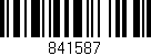 Código de barras (EAN, GTIN, SKU, ISBN): '841587'