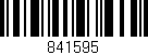 Código de barras (EAN, GTIN, SKU, ISBN): '841595'