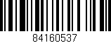 Código de barras (EAN, GTIN, SKU, ISBN): '84160537'