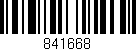 Código de barras (EAN, GTIN, SKU, ISBN): '841668'
