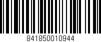 Código de barras (EAN, GTIN, SKU, ISBN): '841850010944'