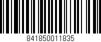 Código de barras (EAN, GTIN, SKU, ISBN): '841850011835'