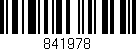 Código de barras (EAN, GTIN, SKU, ISBN): '841978'