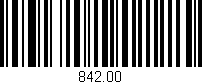 Código de barras (EAN, GTIN, SKU, ISBN): '842.00'