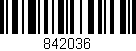 Código de barras (EAN, GTIN, SKU, ISBN): '842036'