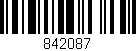 Código de barras (EAN, GTIN, SKU, ISBN): '842087'