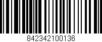 Código de barras (EAN, GTIN, SKU, ISBN): '842342100136'