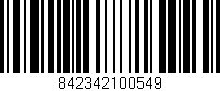 Código de barras (EAN, GTIN, SKU, ISBN): '842342100549'