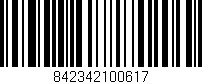 Código de barras (EAN, GTIN, SKU, ISBN): '842342100617'