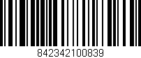Código de barras (EAN, GTIN, SKU, ISBN): '842342100839'