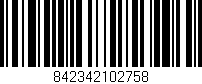 Código de barras (EAN, GTIN, SKU, ISBN): '842342102758'