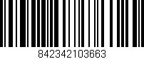 Código de barras (EAN, GTIN, SKU, ISBN): '842342103663'