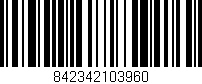 Código de barras (EAN, GTIN, SKU, ISBN): '842342103960'