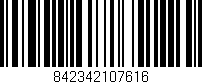 Código de barras (EAN, GTIN, SKU, ISBN): '842342107616'