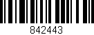 Código de barras (EAN, GTIN, SKU, ISBN): '842443'