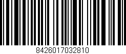 Código de barras (EAN, GTIN, SKU, ISBN): '8426017032810'