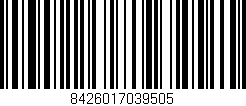 Código de barras (EAN, GTIN, SKU, ISBN): '8426017039505'