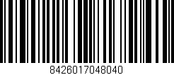 Código de barras (EAN, GTIN, SKU, ISBN): '8426017048040'