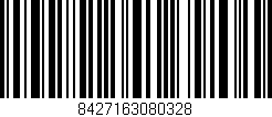 Código de barras (EAN, GTIN, SKU, ISBN): '8427163080328'