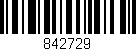 Código de barras (EAN, GTIN, SKU, ISBN): '842729'
