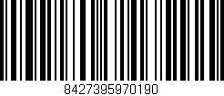Código de barras (EAN, GTIN, SKU, ISBN): '8427395970190'